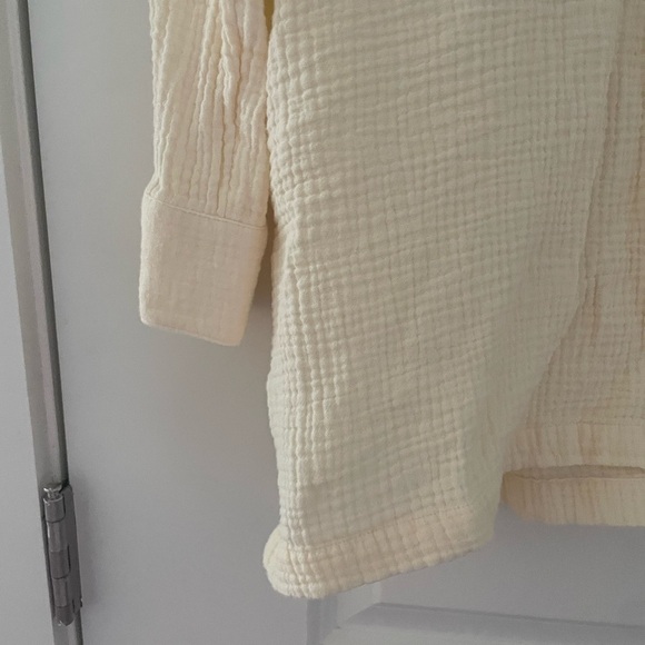 Soft Surroundings Key Biscayne Gauze Top Slub Cotton - Picture 6 of 8